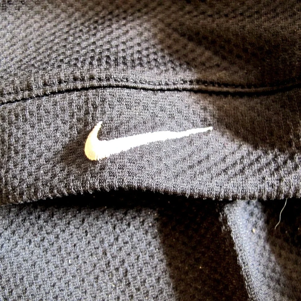 Vintage Nike Sphere Dry Long Sleeve 3-Button Henley Men's‎ XXL Black